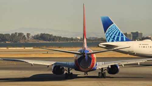 Airline jet ready to take off Free Stock Image Pix