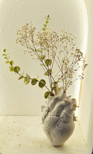 Heart-Shaped Flower Vase — Free Stock Images