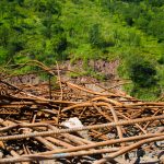 Rusted Metal Remains of Construction